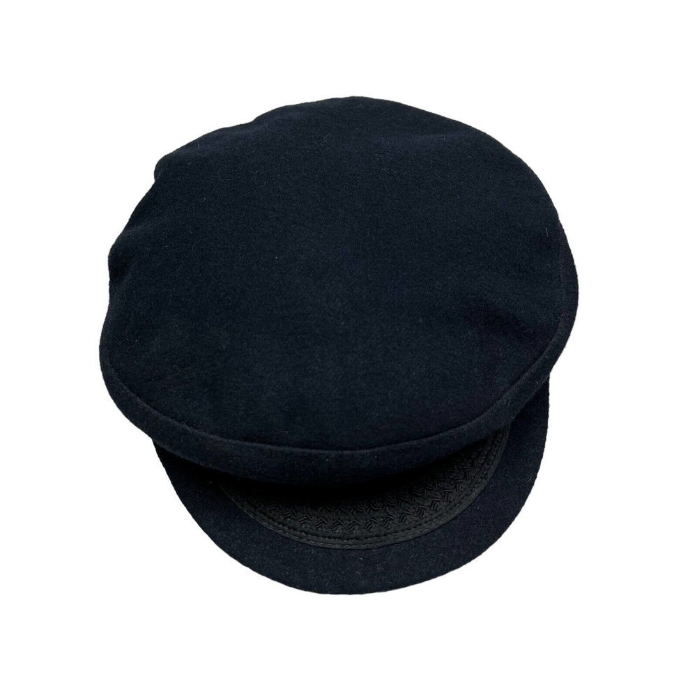Young An Greek‎ Fishermans Hat Cap Men's Wool Blend Lined Black Size Large